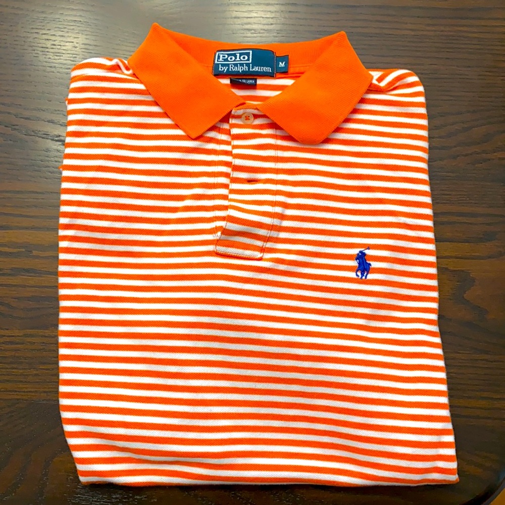 Orange striped men’s M polo Ralph Lauren